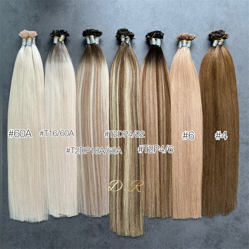 2024 New Top Grade Quality 100 Natural Human Hair Very Easy To Apply I U K V Flat Tip Human Hair Extensions