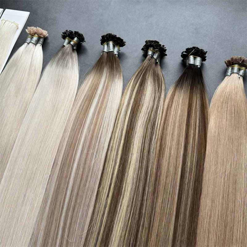 2024 New Top Grade Quality 100 Natural Human Hair Very Easy To Apply I U K V Flat Tip Human Hair Extensions