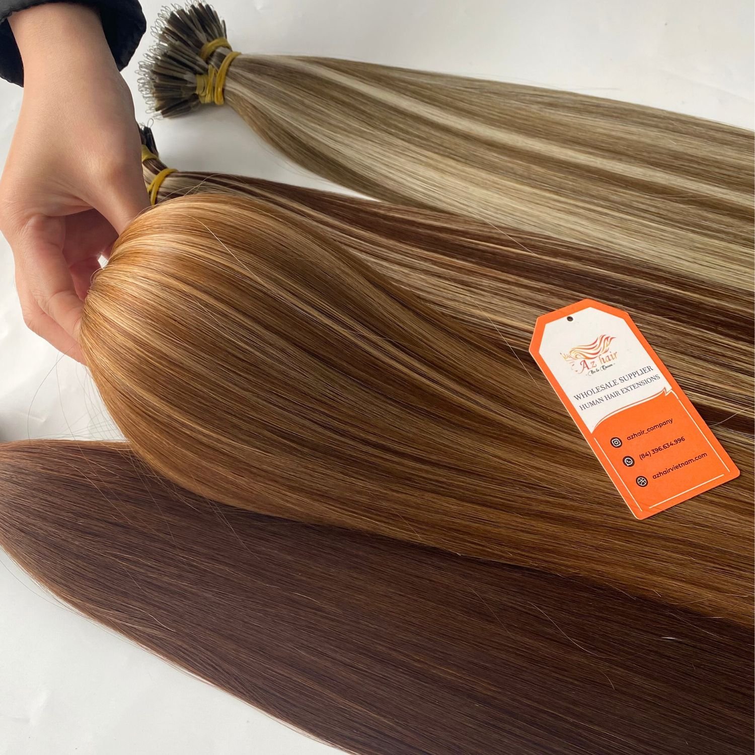 Top Quality Nano Ring Remy Human Hair Extensions Nano Tip Hair Extension From Vietnam For Sale