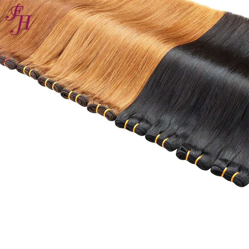 FH high quality bone straight hair weave vendor cuticle aligned vietnamese hair bundle double drawn human hair weft extensions