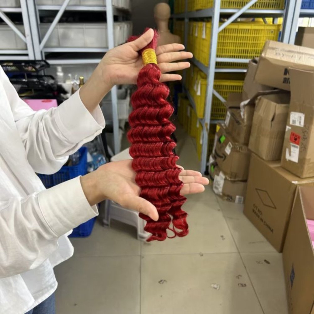 Bulk Human Hair Water Wave No Weft braiding Human Hair Extensions Raw Vietnamese Bulk Human Hair For Braiding