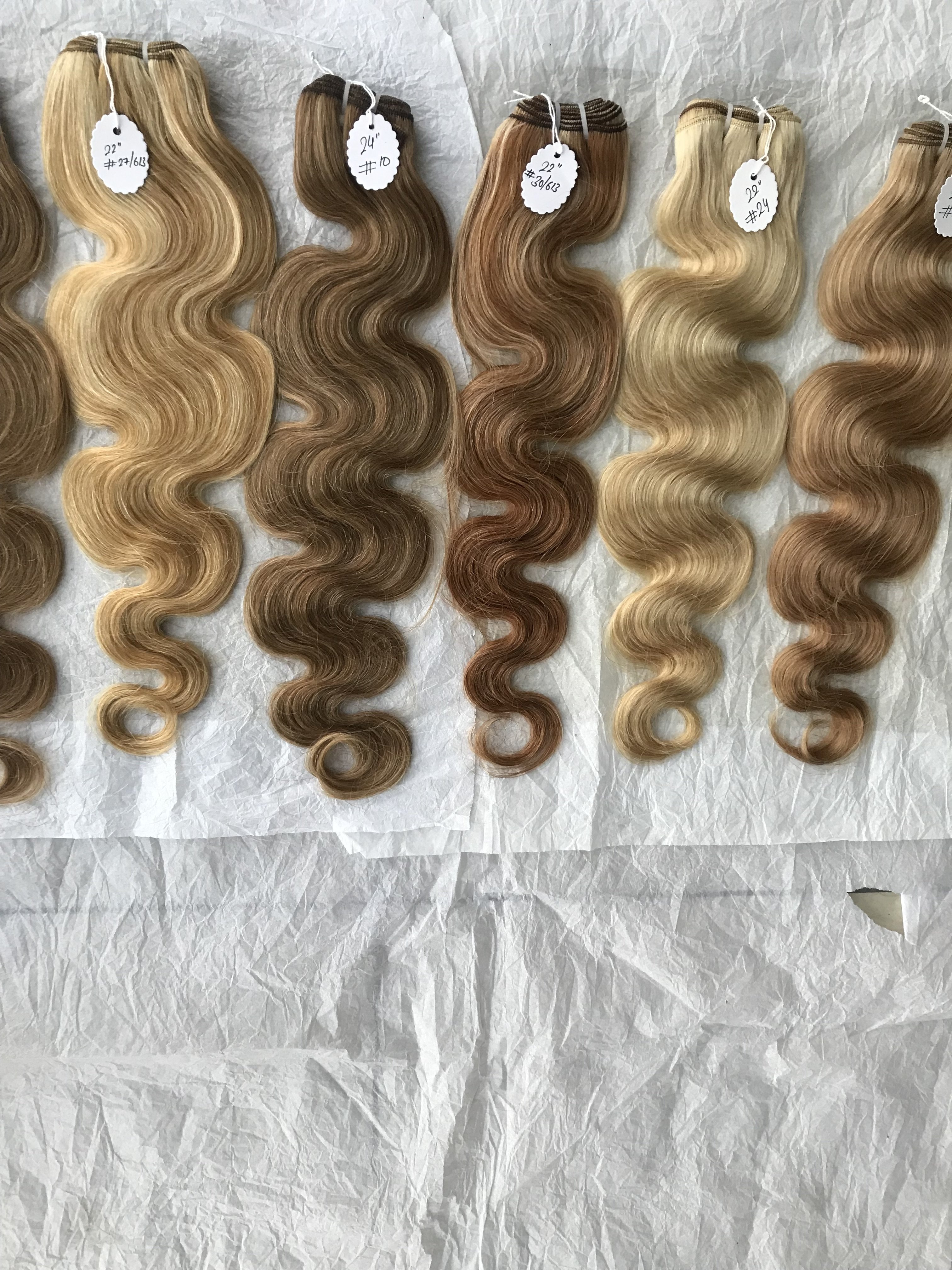 Indian Supplier Brazilian Wholesale Cuticle Aligned 22" Coloured Body Wave Highlight Human Hair Extension Shipped By DHL Express