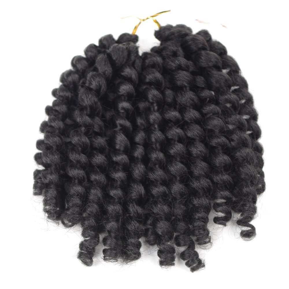 Wand Curl Crochet Hair synthetic Bounce Crochet Hair Short Curly Braids Curly Crochet Hair for Black Women