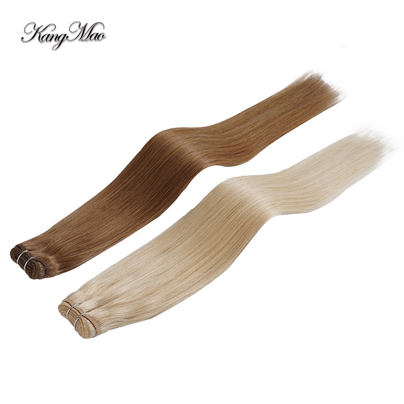 Russian Hair Extensions Double Drawn Invisible Genius Weft No Return Remy European Hair Cuttable Braiding Hair Extensions
