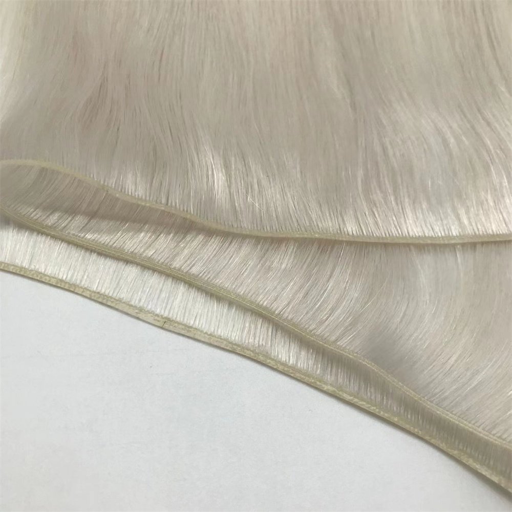 Russian Thin Invisible Genius Weft Hair Extensions Double Drawn Human Hair Genius Weft