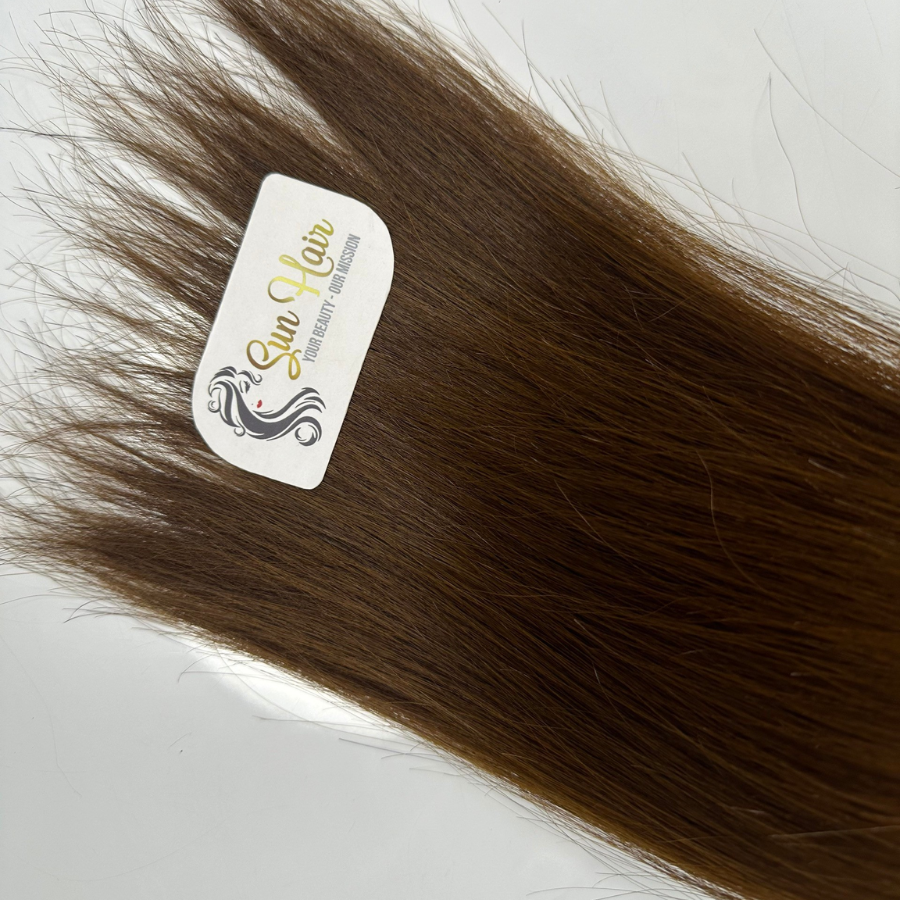 Wholesale Hot Product Good Price 100% Real Human Hair Extensions SDD #8 Color Straight Machine Weft Vietnamese Hair