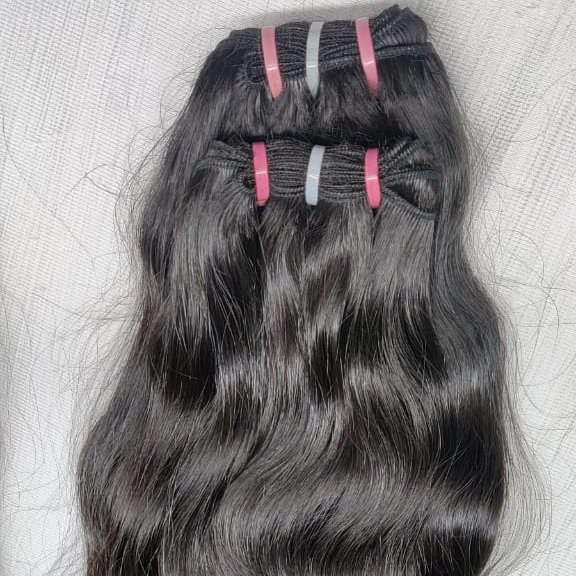 Wholesale factory price natural hair Wavy Bundles genius weft Cuticle Aligned Indian virgin Human Hair Extensions