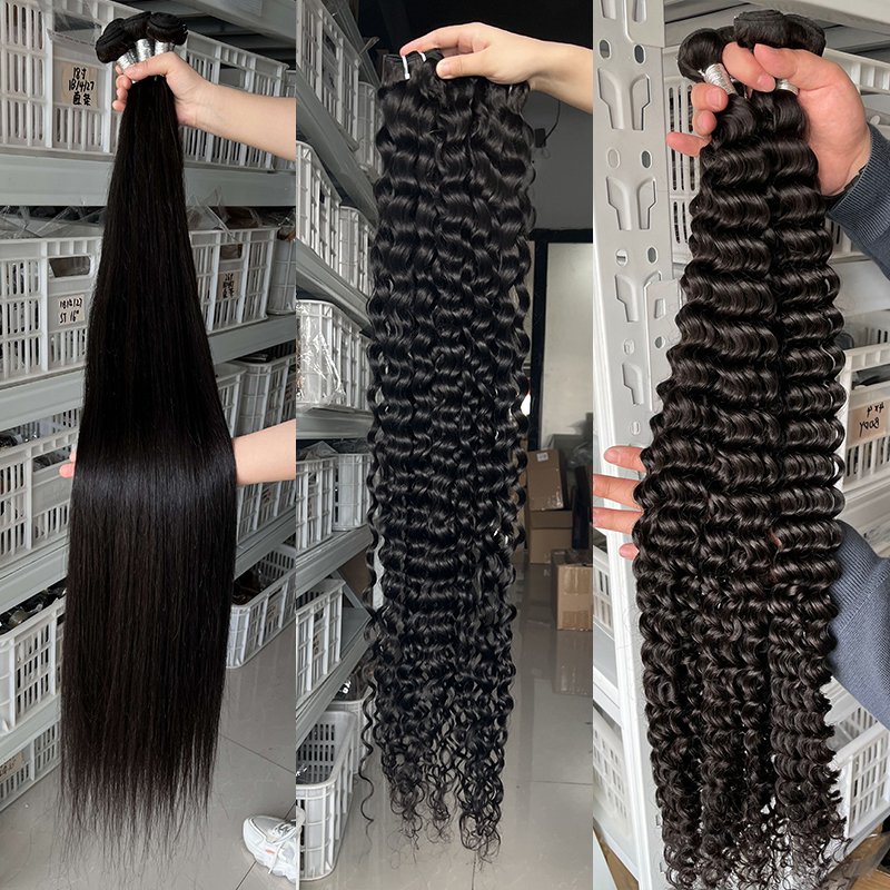 Wholesale Unprocessed Virgin Raw Human Hair Bundles 10A Grade Cuticle Aligned Mink Brazilian Hair Extensions Vendor