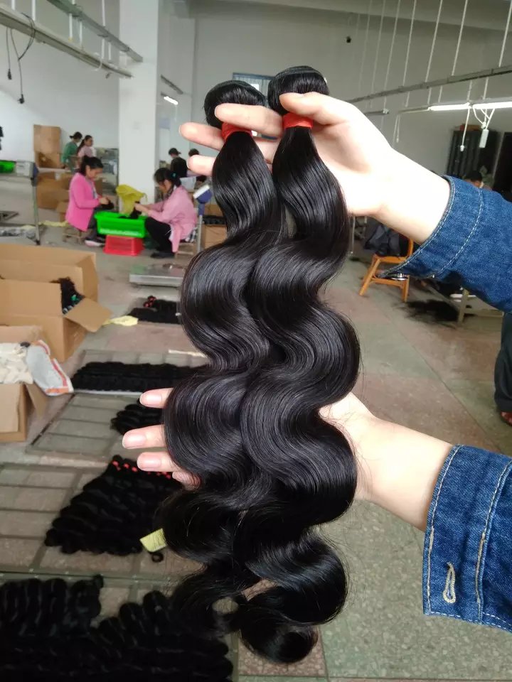 32 34 36 38 40 Inch Raw Indian Straight Hair Weave , Peruvian 100% Human Hair Extensions, Bundles Long Natural Hair