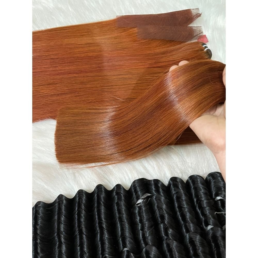 Best Seller 2022 Super Double Drawn Vietnam Raw Human Hair Extensions Natural Bone Straight Lace Frontal Bundle 8-28 Inches Wave