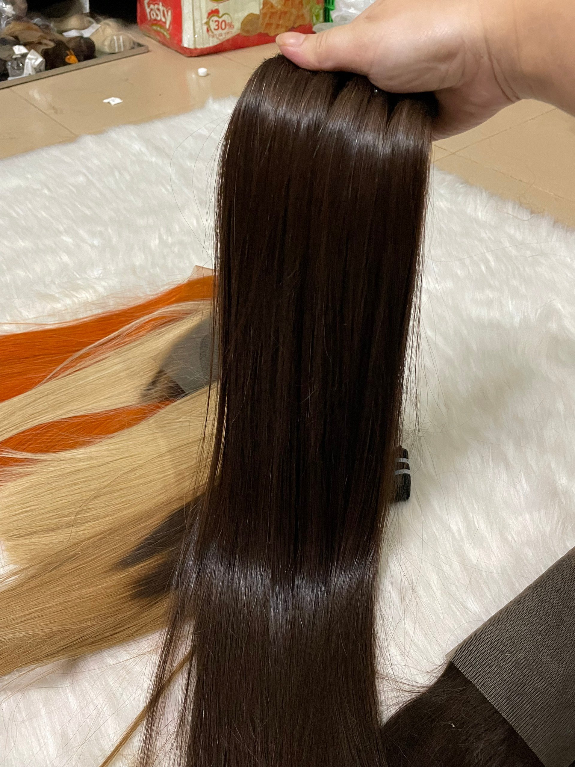 Best Seller 2022 Super Double Drawn Vietnam Raw Human Hair Extensions Natural Bone Straight Lace Frontal Bundle 8-28 Inches Wave