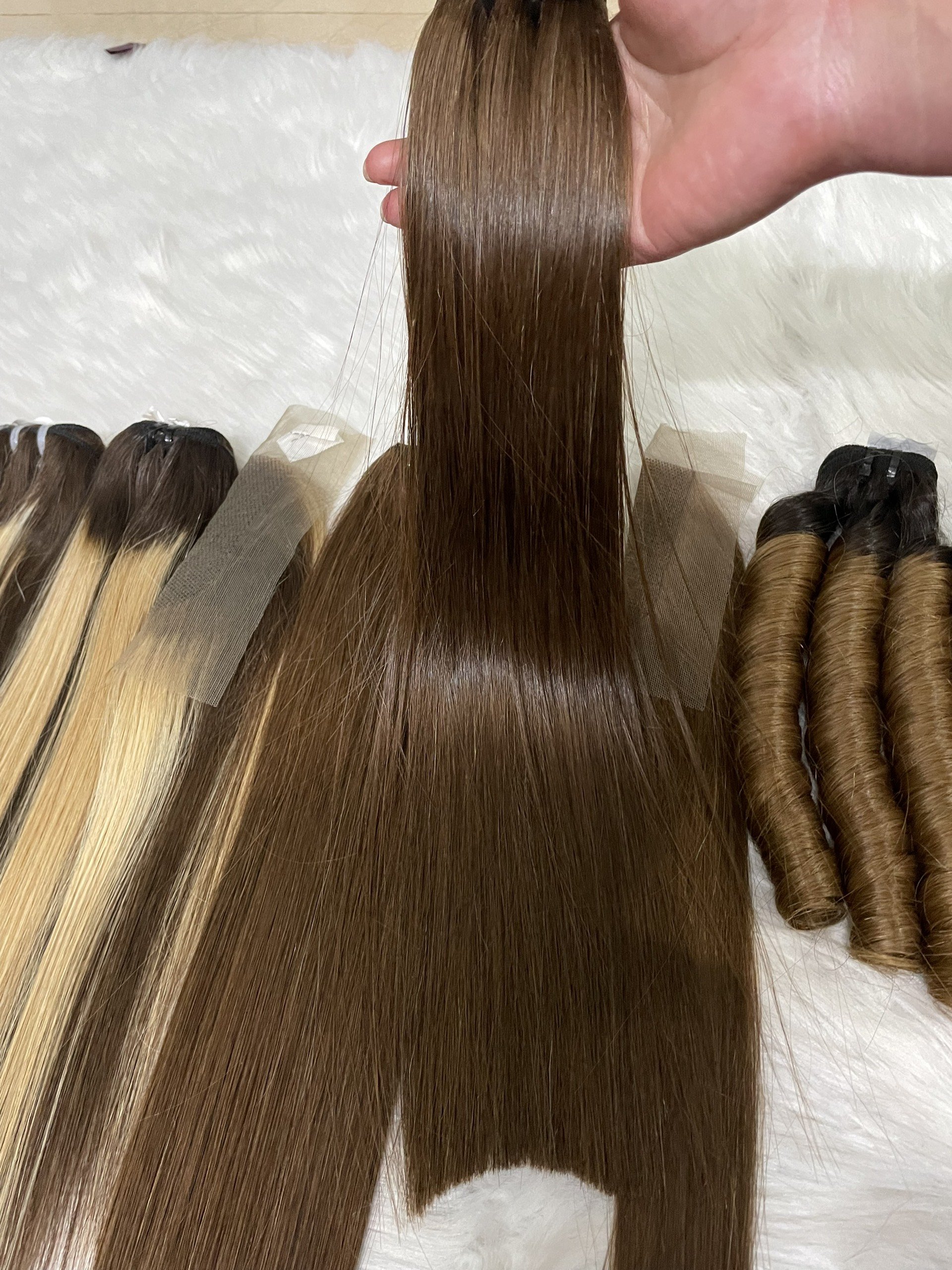 Best Seller 2022 Super Double Drawn Vietnam Raw Human Hair Extensions Natural Bone Straight Lace Frontal Bundle 8-28 Inches Wave