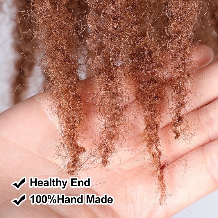 Julianna 18" Soft Gray Peruca Cheveux Cuban Twist Synthetic Crochet Extensions Ombre Marley Braiding Afro Kinky Hair