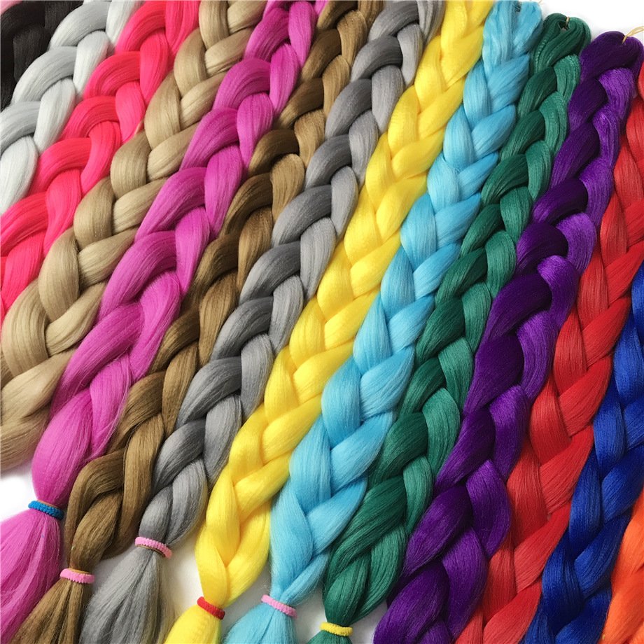 Wholesale Synthetic Yaki Jumbo Hair Braid Hot Selling Color 41" Ombre Jumbo Braiding Hair Extensions For Women
