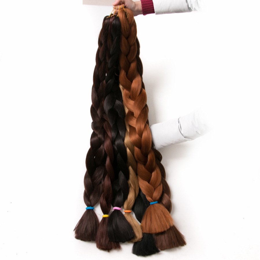 Wholesale Synthetic Yaki Jumbo Hair Braid Hot Selling Color 41" Ombre Jumbo Braiding Hair Extensions For Women