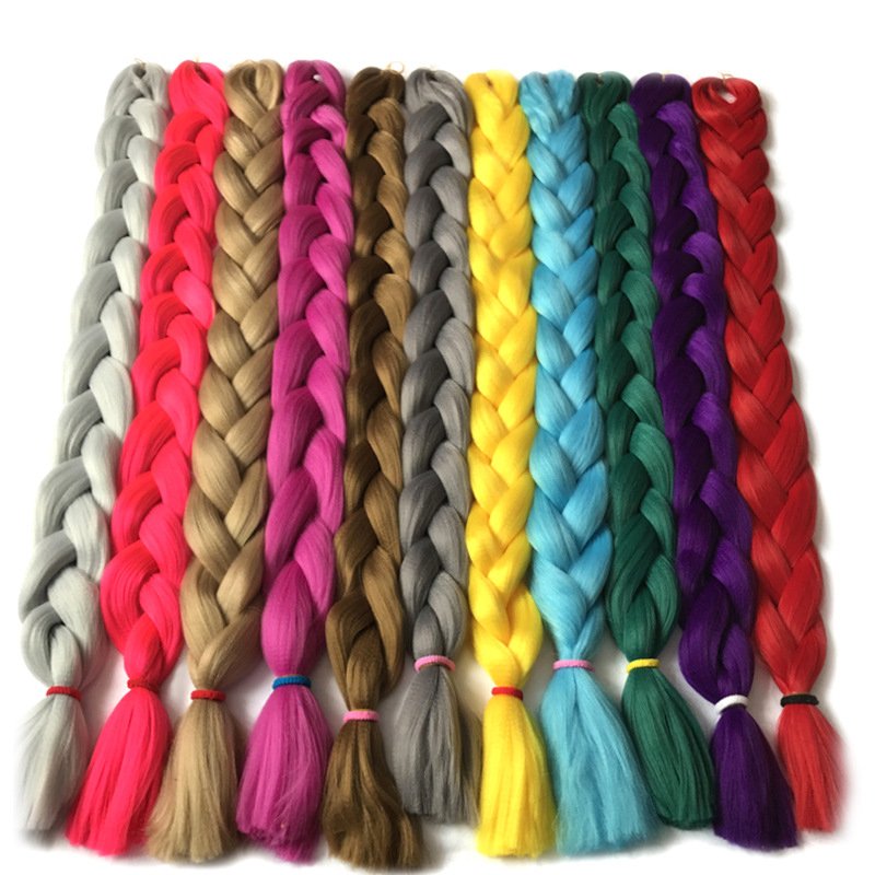 Wholesale Synthetic Yaki Jumbo Hair Braid Hot Selling Color 41" Ombre Jumbo Braiding Hair Extensions For Women
