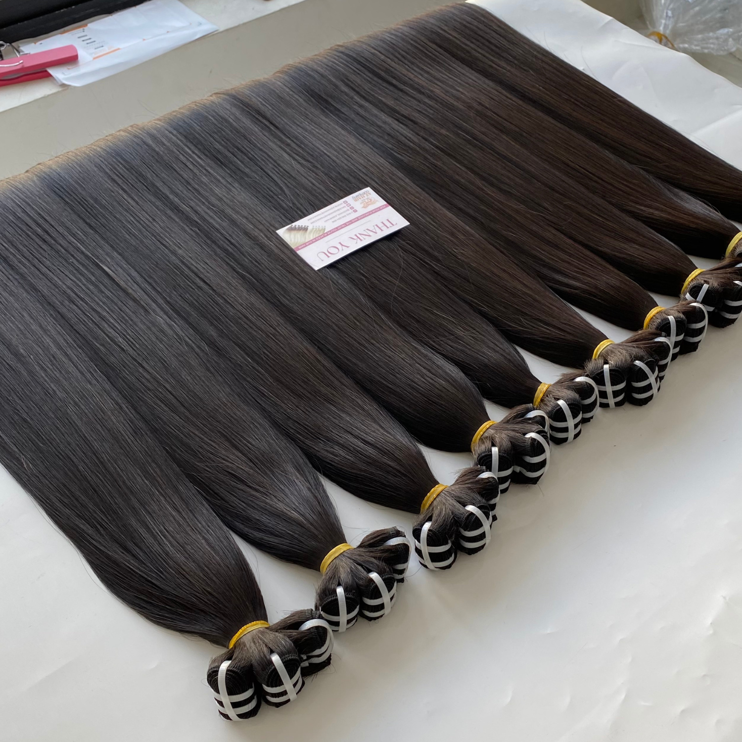 Best Wholesale Price Ready To Ship Bone Straight Bundles Weft Customized Color 100% Real Vietnamese Human Hair Extensions