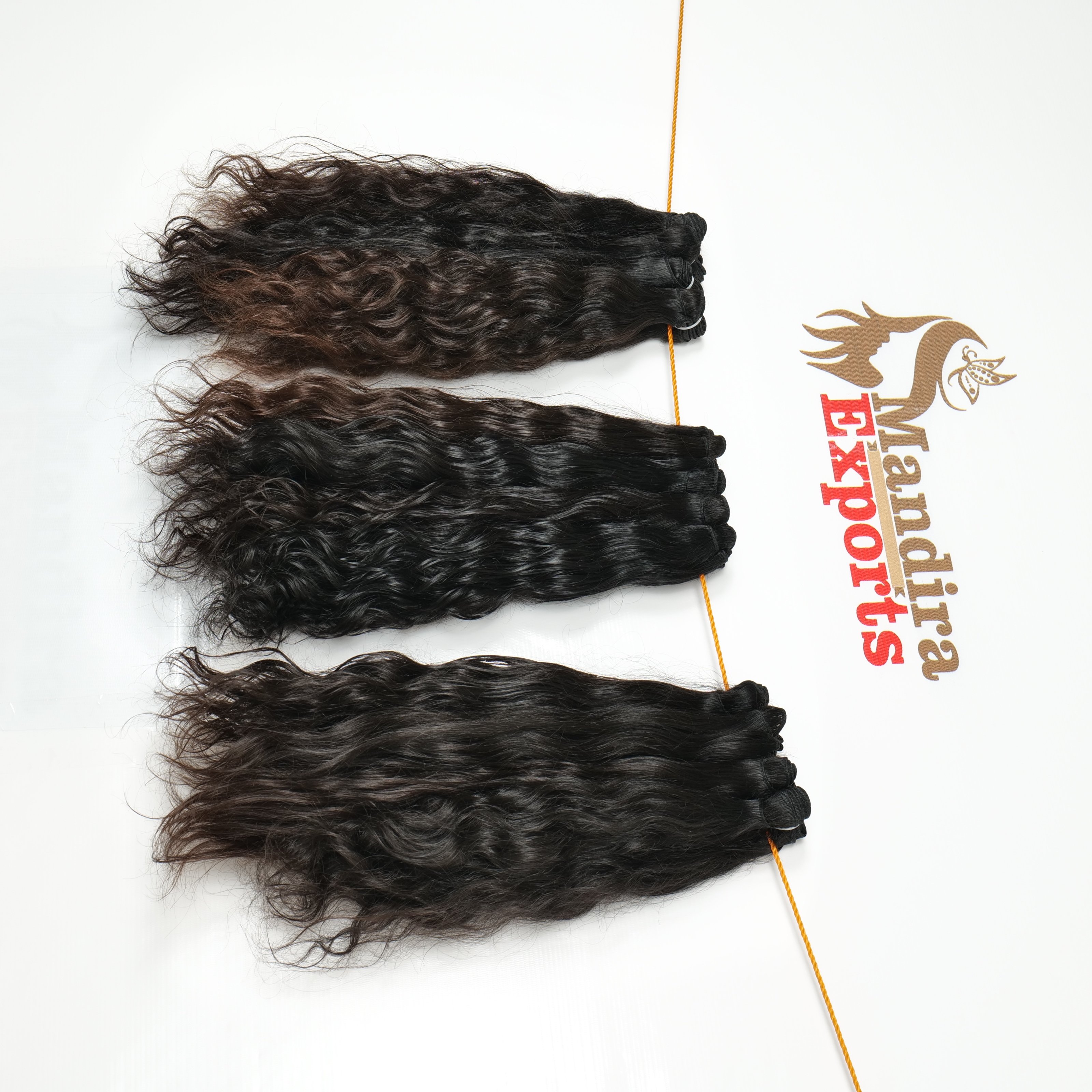 100% Unprocessed Cuticle Aligned wholesale Natural wavy Loose Deep Wave Bundles Black Color Temple Indian Human Hair Extensions