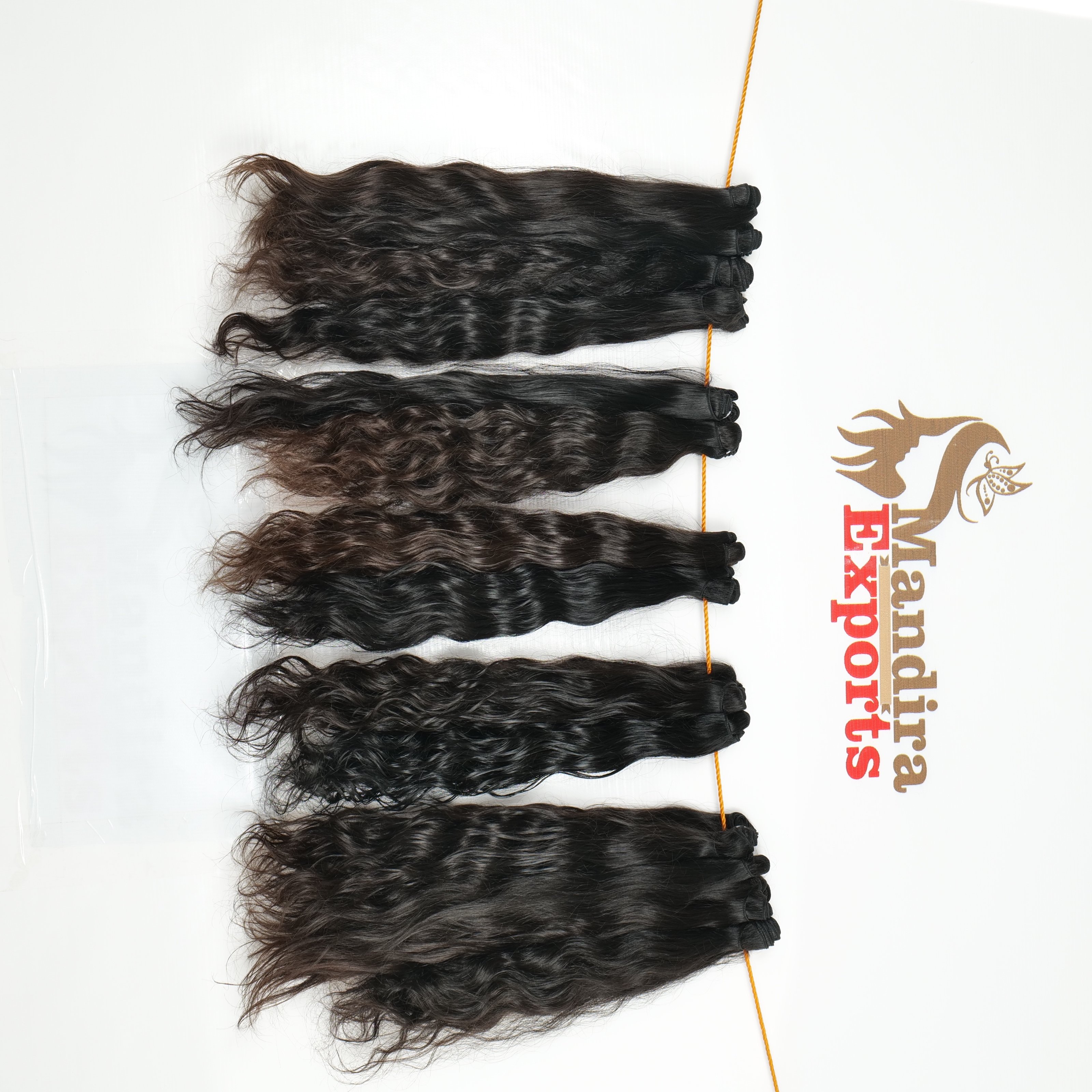 100% Unprocessed Cuticle Aligned wholesale Natural wavy Loose Deep Wave Bundles Black Color Temple Indian Human Hair Extensions