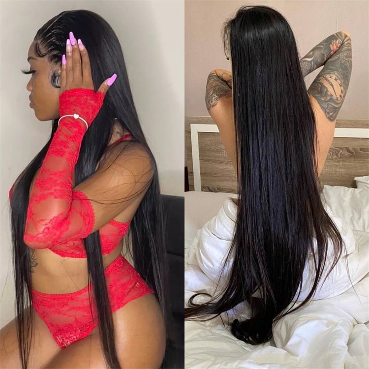 US Warehouse 12A Straight Human Hair Weave Raw Virgin Hair Bundles Brazilian Virgin Bone Straight Human Hair Extension Bundles