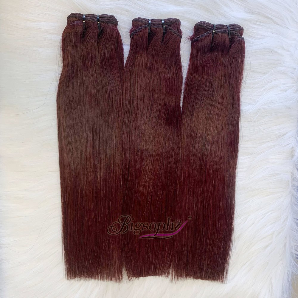 Drop Shipping Indian Virgin Super Double Drawn Funmi Hair Bone Straight Cuticle Aligned Human Hair Extension Natural Black Color