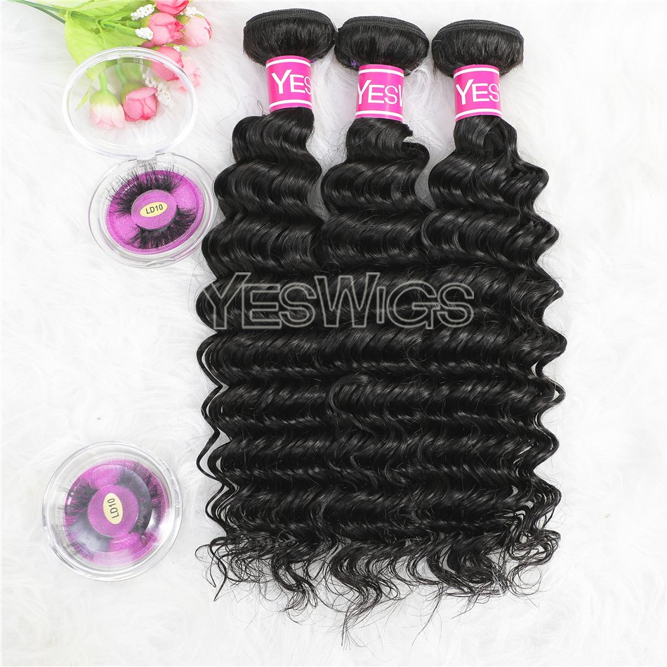 Real Peruvian Human Hair Vendor Direct Factory Price Deep Wave Peruvian Human Hair Extension Bundles With Shiny Deep Curls