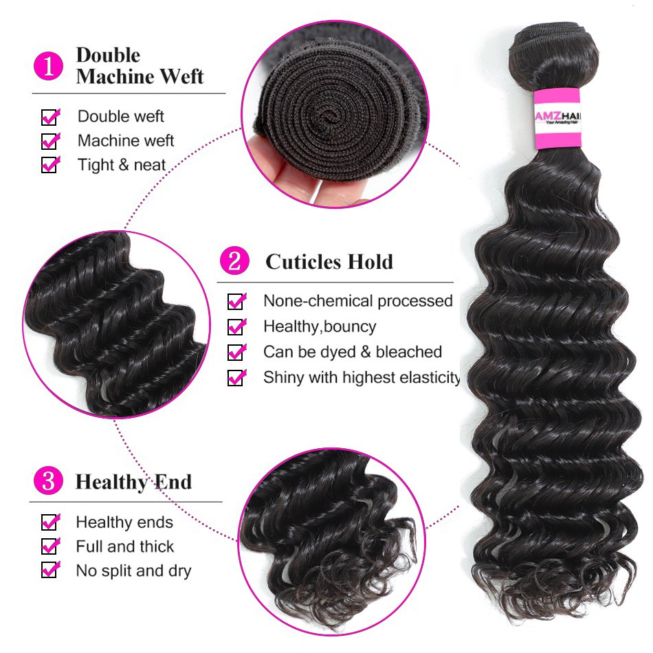 Real Peruvian Human Hair Vendor Direct Factory Price Deep Wave Peruvian Human Hair Extension Bundles With Shiny Deep Curls