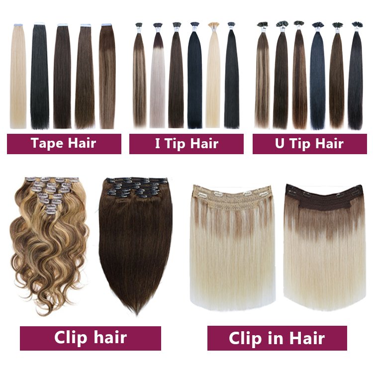 FH High Quality Invisible Brown Vendor Stock Tape in Hair Extension in European Market