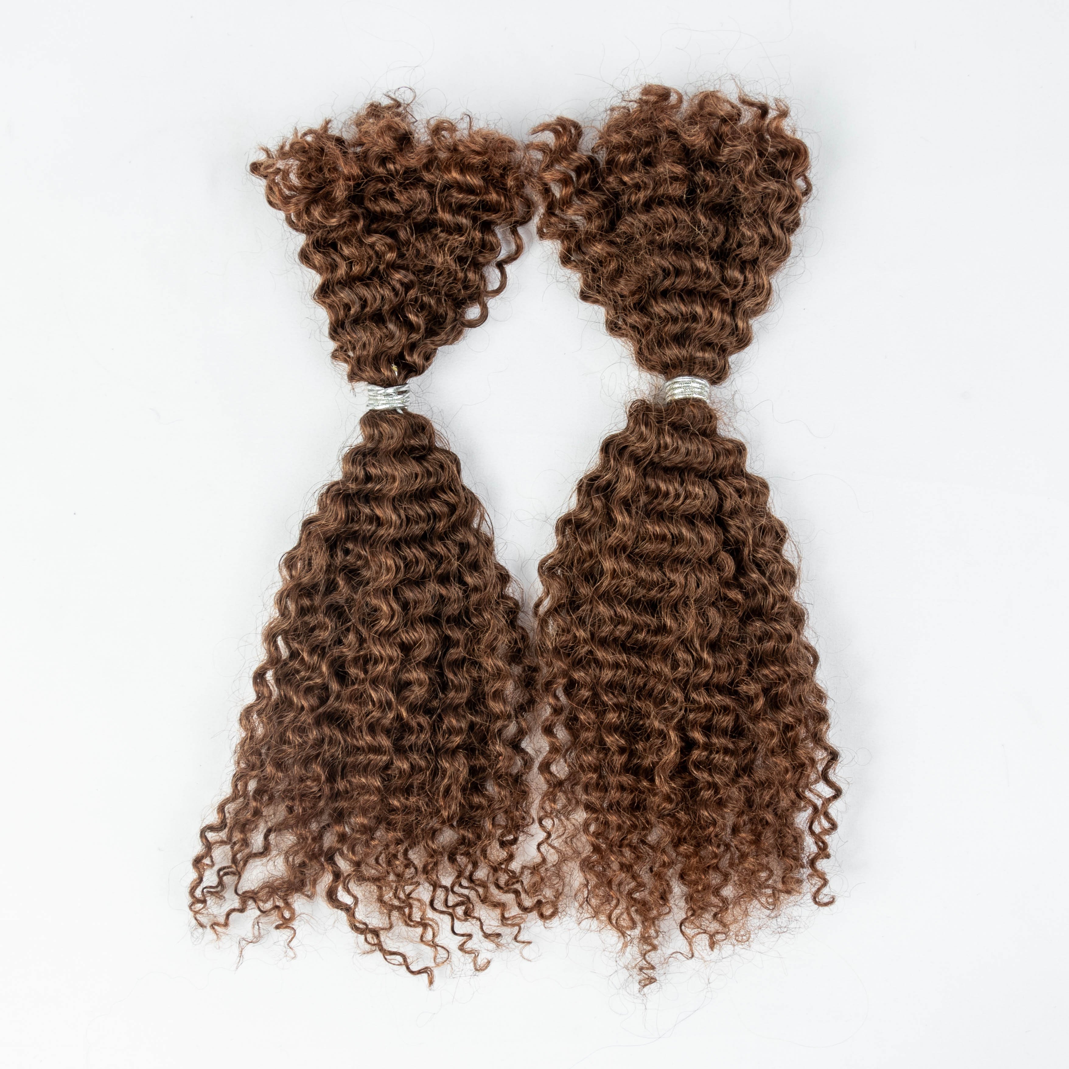 8-28 Inches Length 4B4C Afro Bulk Kinky Curly Human Hair Extensions For Braiding