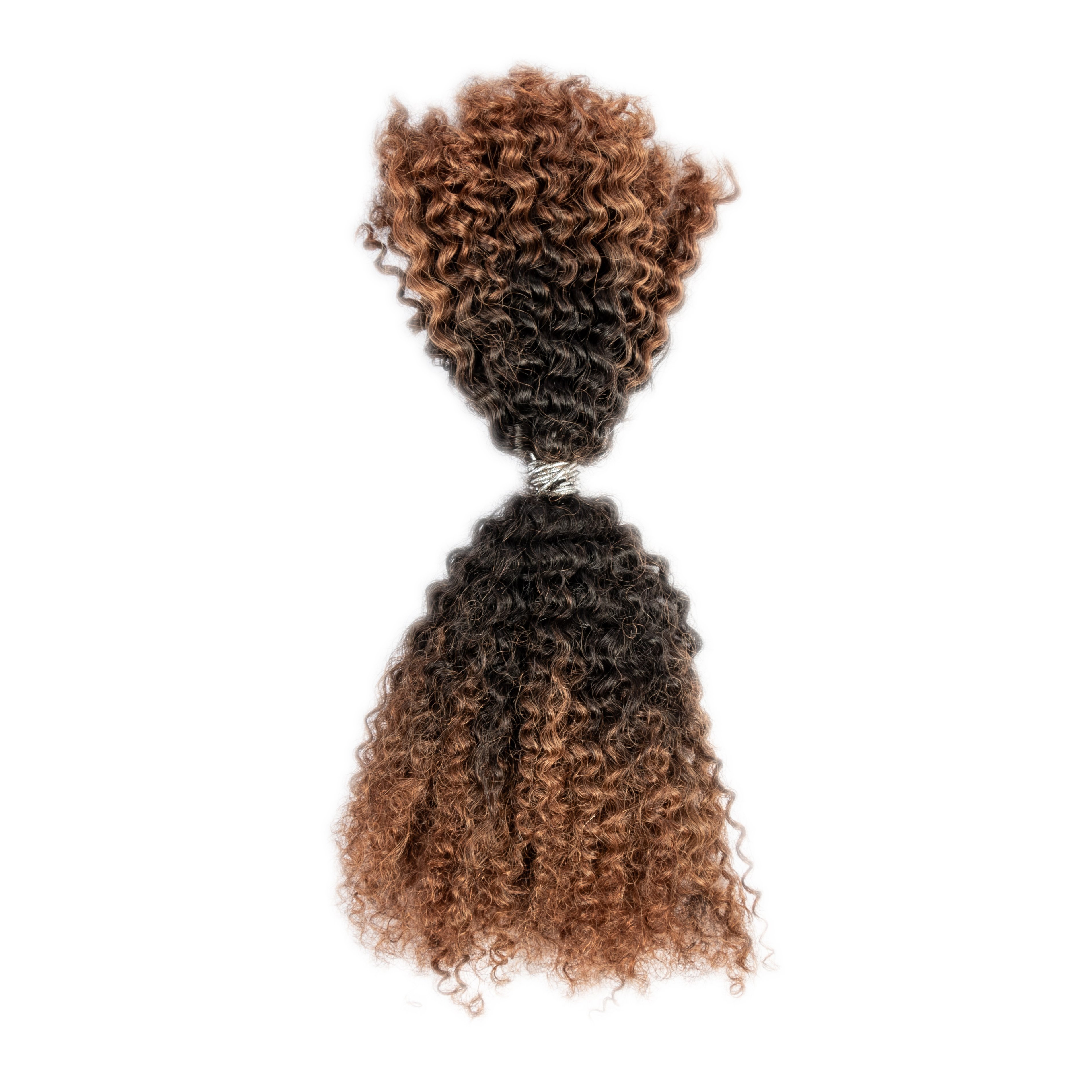8-28 Inches Length 4B4C Afro Bulk Kinky Curly Human Hair Extensions For Braiding