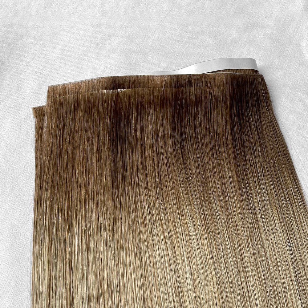 European full pu skin weft Russian Human Hair Tape Hair Extension Inject Invisible Skin Weft Tape in Human Hair Extensions