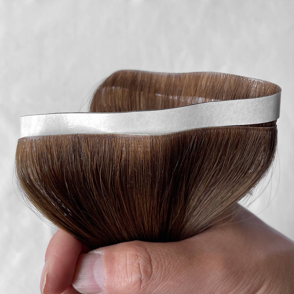 European full pu skin weft Russian Human Hair Tape Hair Extension Inject Invisible Skin Weft Tape in Human Hair Extensions