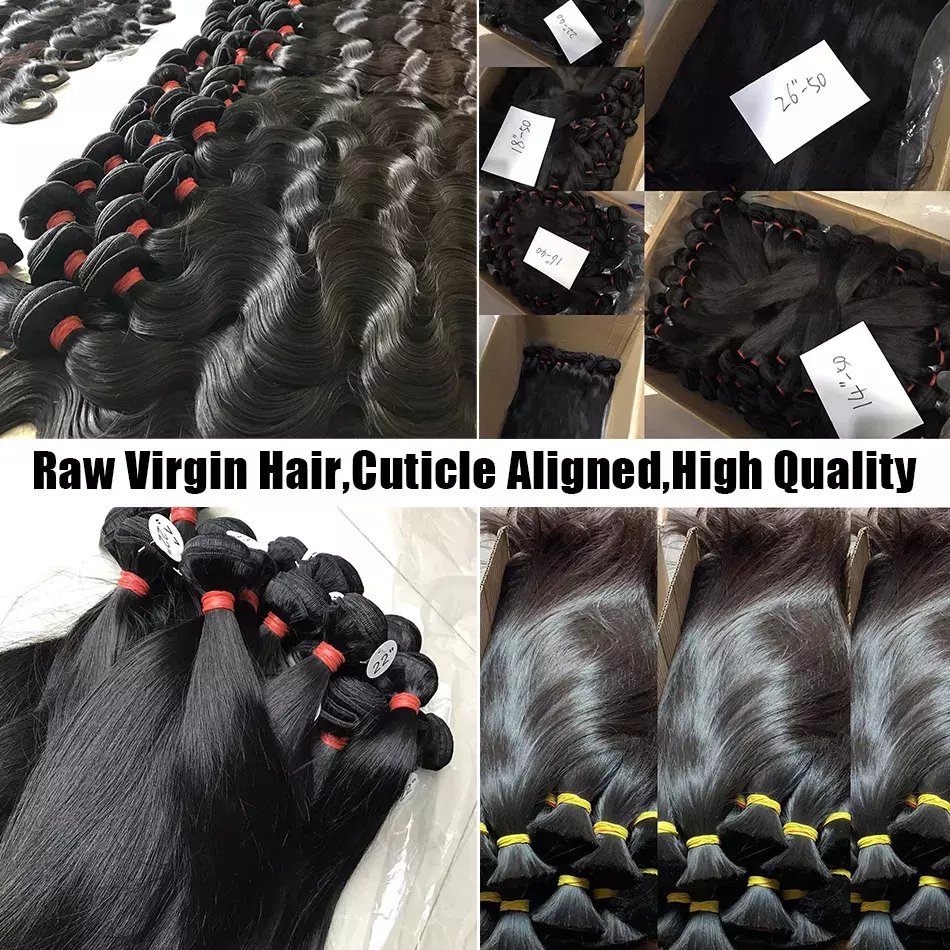 Cheap Raw Cambodian Human Hair Bundles Double Drawn Cuticle Aligned Human Hair Extension Free Sample Bundle Virgin Hair Vendor