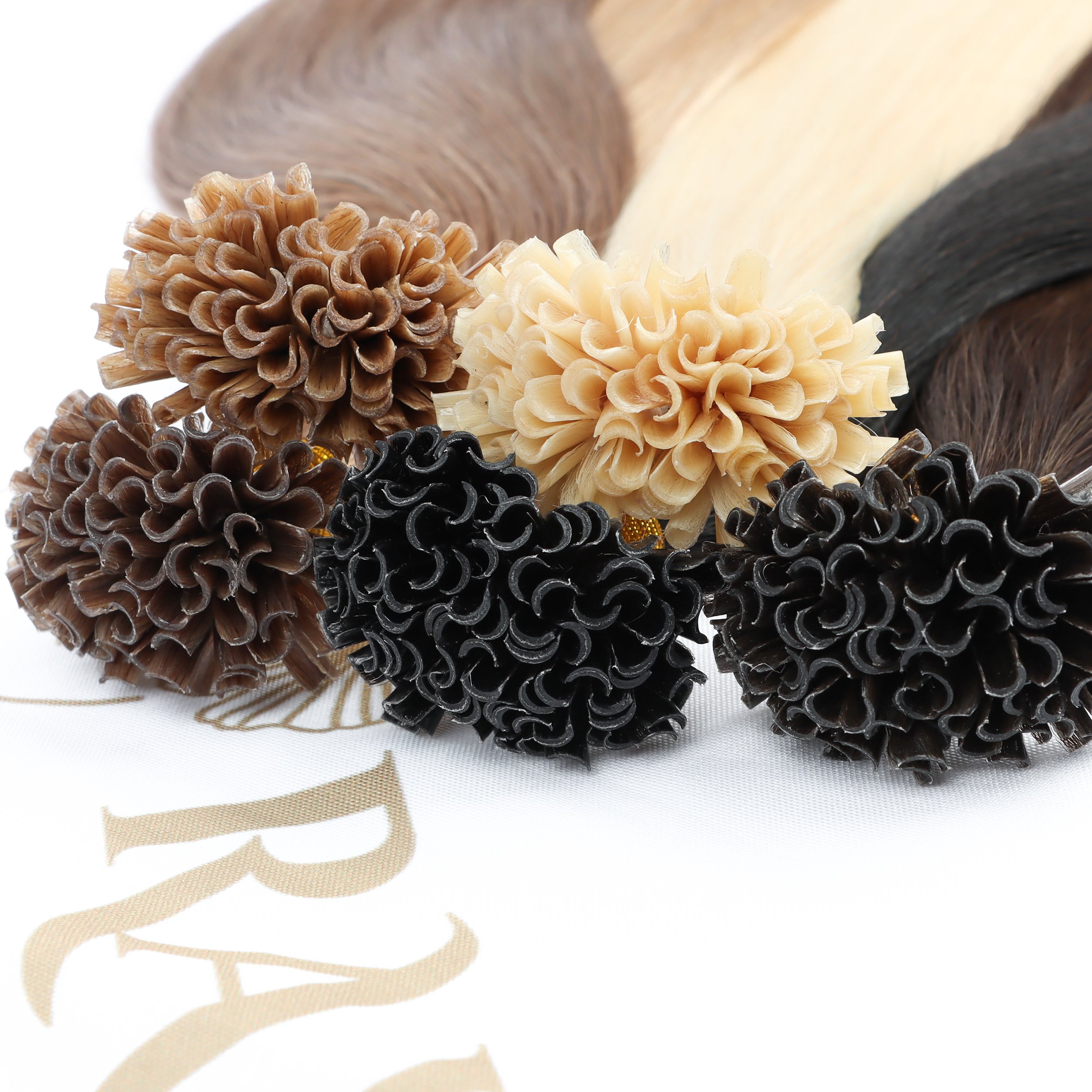 Hot Sale 12A Russian Double Drawn keratin hair extensions 100% Human Hair Extensions Customize Color U-tip Hair Extension