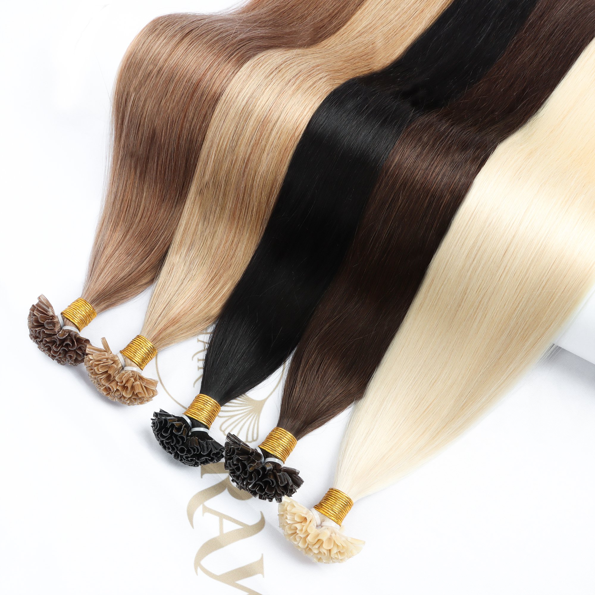 Hot Sale 12A Russian Double Drawn keratin hair extensions 100% Human Hair Extensions Customize Color U-tip Hair Extension