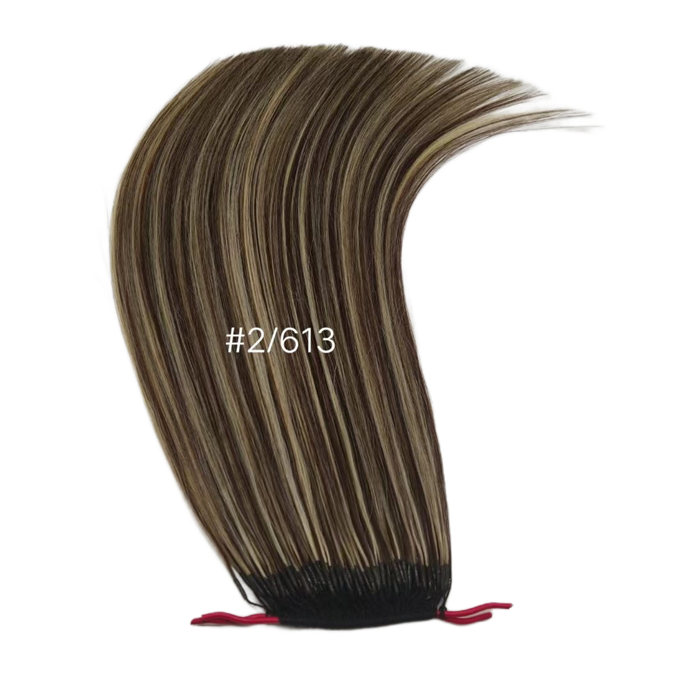 Wholesale 100% Virgin Remy Human Extention Hair Real Human Hair Hair Extensions Long Lasting Hot Sell, Double Line Feather