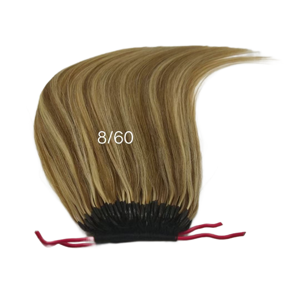 Wholesale 100% Virgin Remy Human Extention Hair Real Human Hair Hair Extensions Long Lasting Hot Sell, Double Line Feather