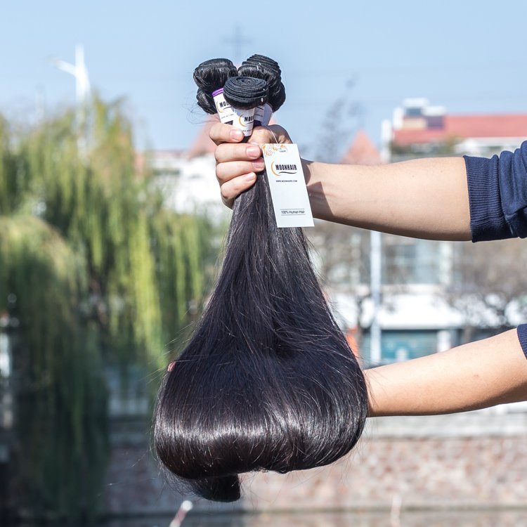 MOONhair Wholesale Double Drawn Hair Extensions,Wholesale Hair Products From China,Zhengzhou Hair