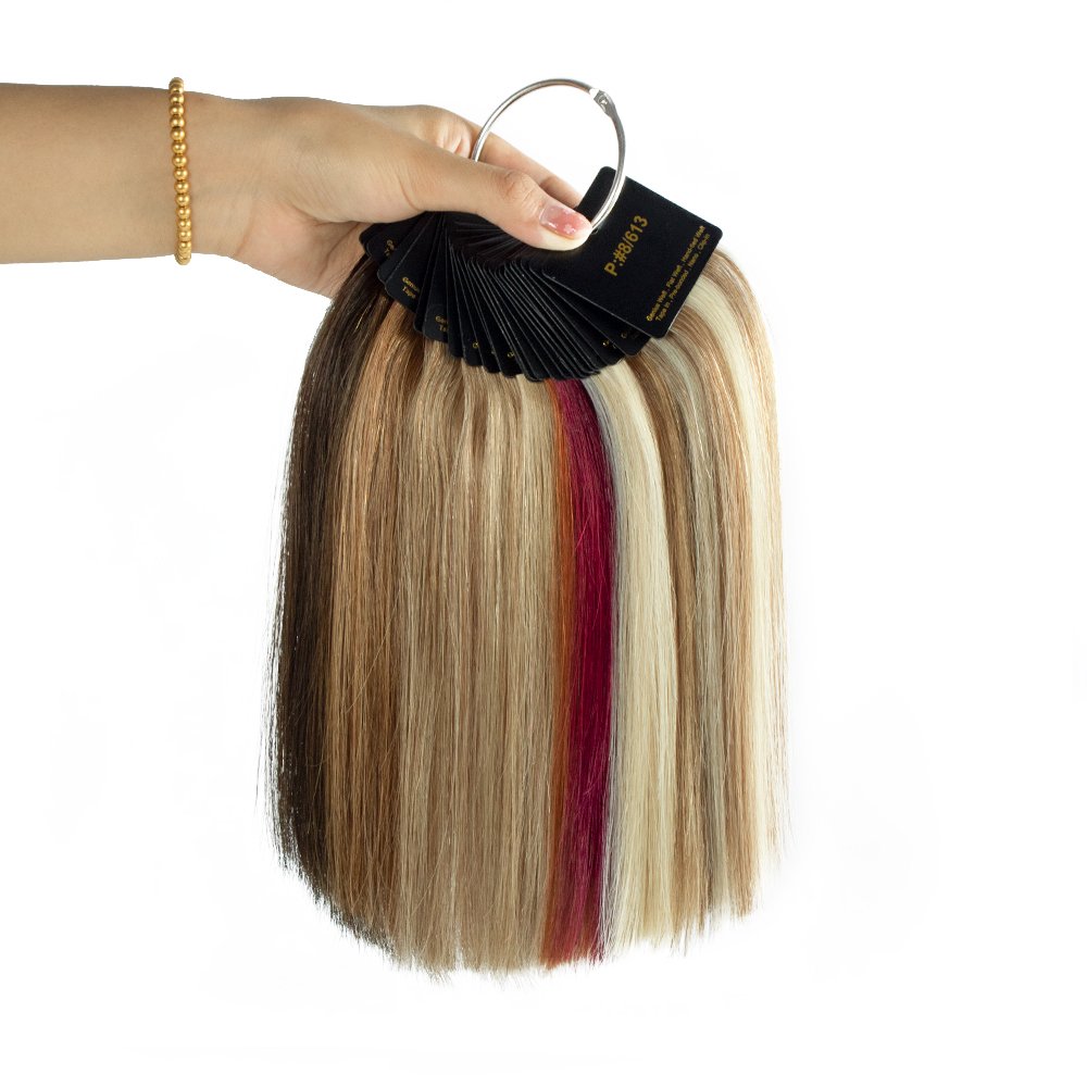 Sample raw hair color ring human hair extensions customized logo popular color ring for extensions