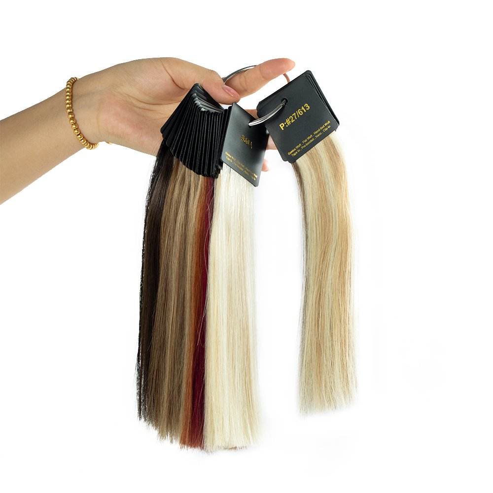 Sample raw hair color ring human hair extensions customized logo popular color ring for extensions