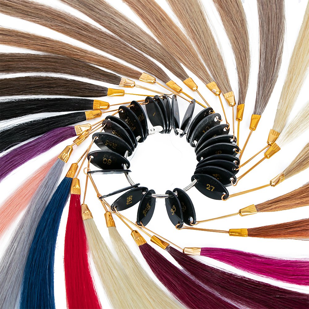 Sample raw hair color ring human hair extensions customized logo popular color ring for extensions
