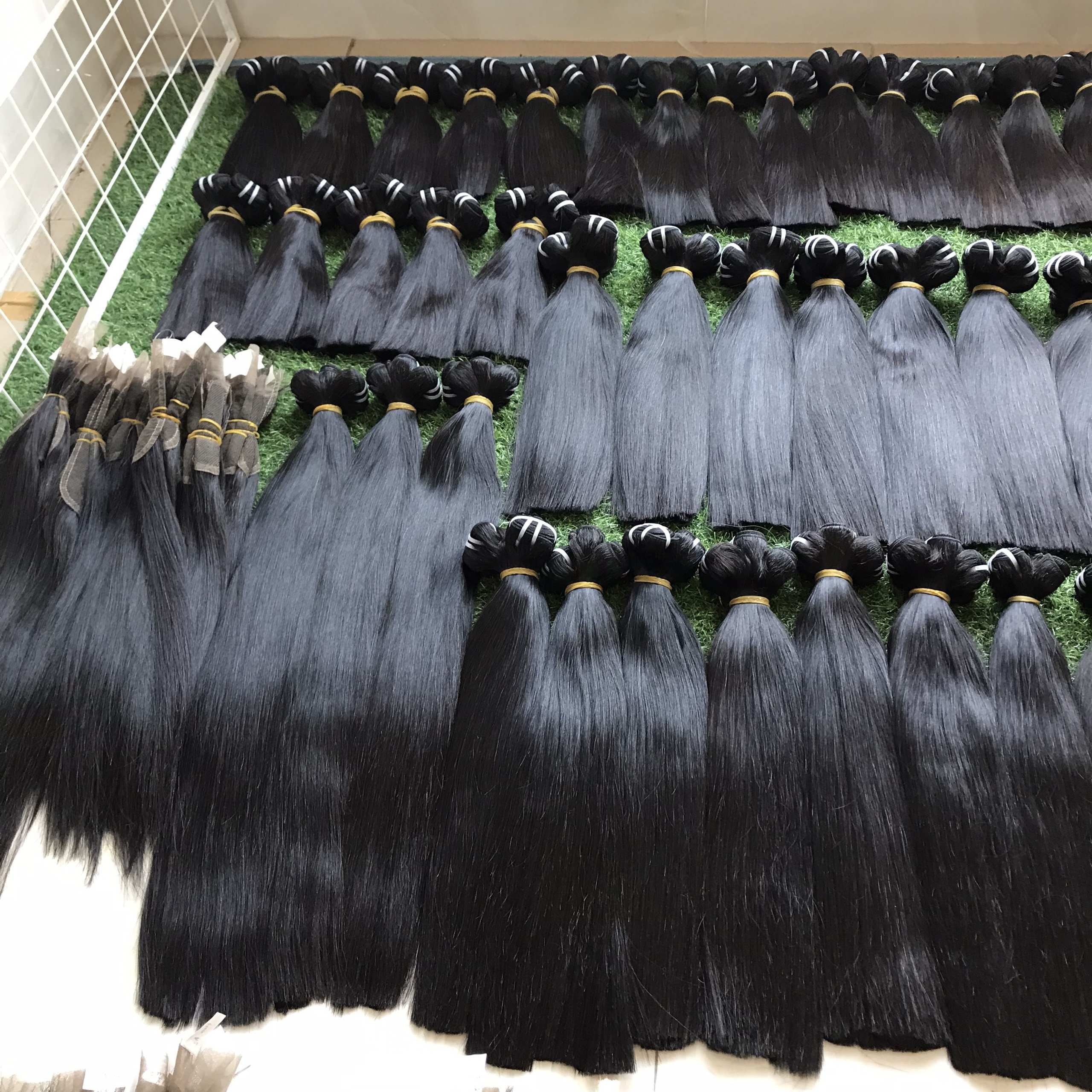 Super Double Drawn Bone Straight Vietnamese Raw Natural Human Hair Extensions Best Wholesale Price