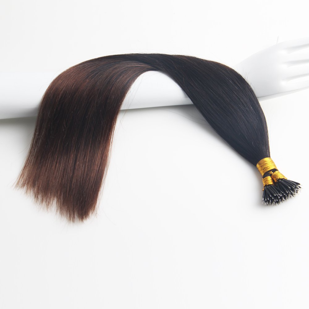 Double Drawn Customized Highlight Balayage Wholesale Factory Price Micro Nano Ring Mongolian Remy Human Hair Extensions