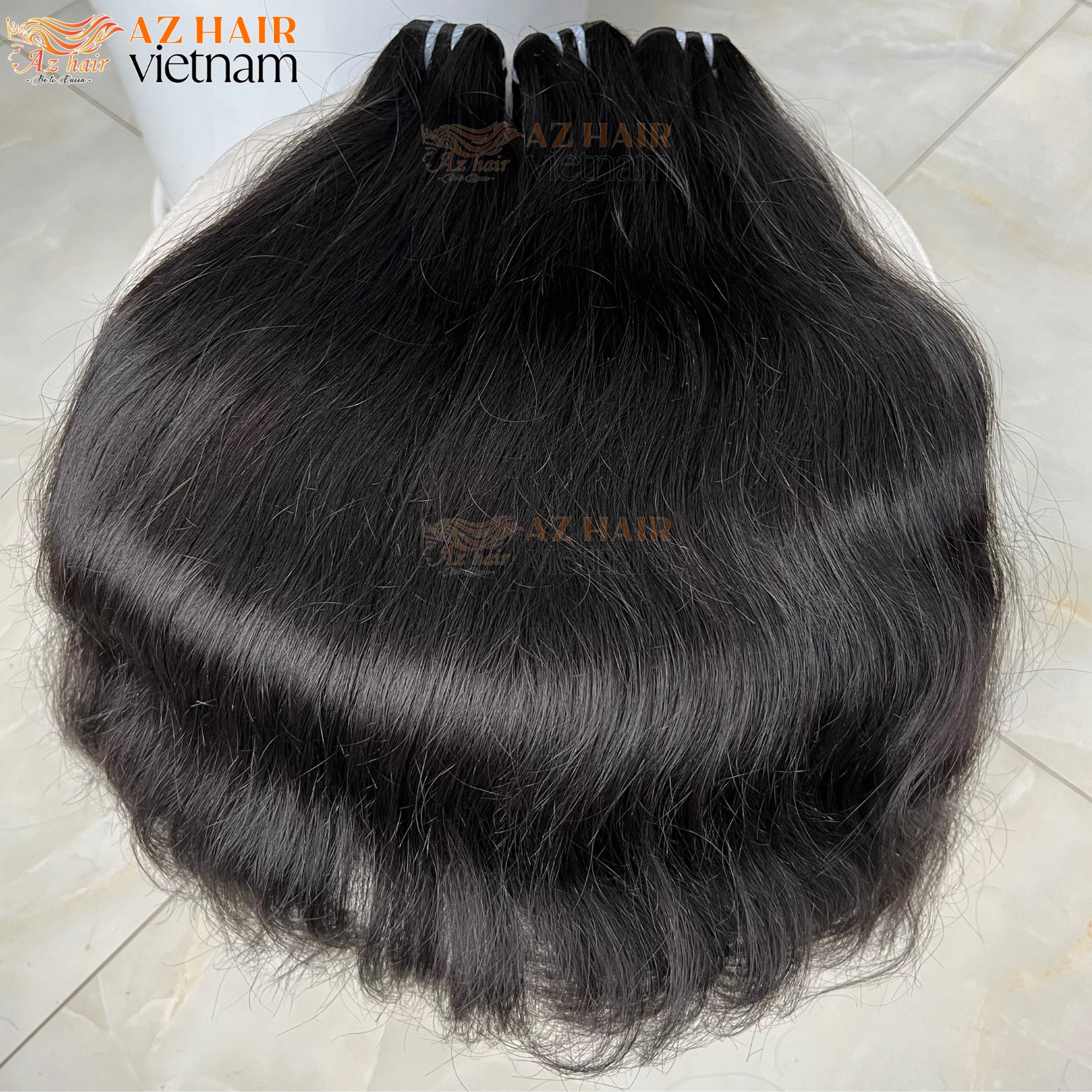 100% Virgin Hair Cuticle Aligned Full Thick End Raw Vietnamese Hair Bundles Natural Wavy Hair Extensions Can Be Bleached 613