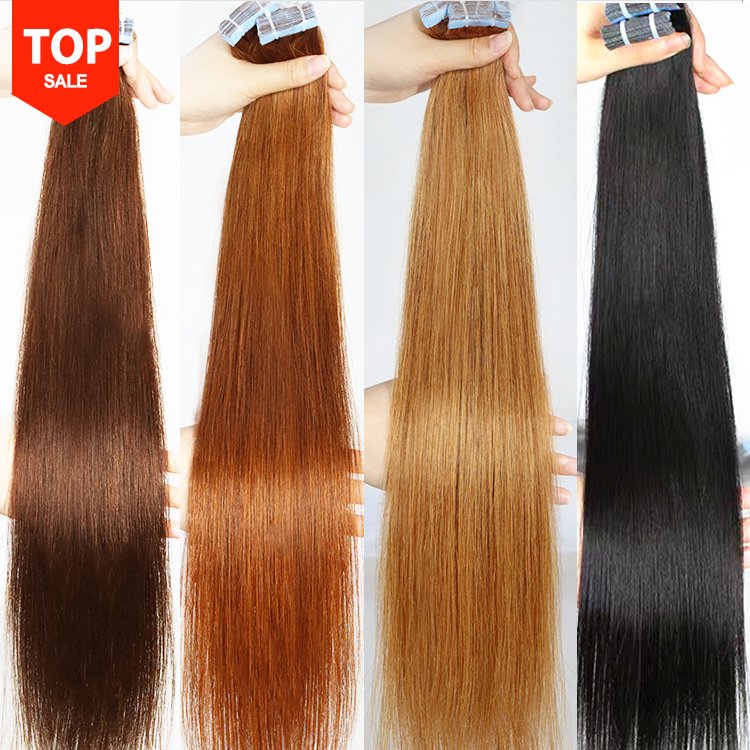 Tape in Hair 12a wholesale remy human hair extensions 100% Virgin Remy European Tape Hair Extension