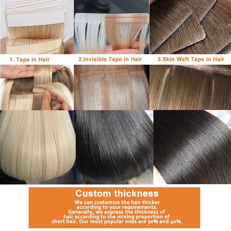 Tape in Hair 12a wholesale remy human hair extensions 100% Virgin Remy European Tape Hair Extension