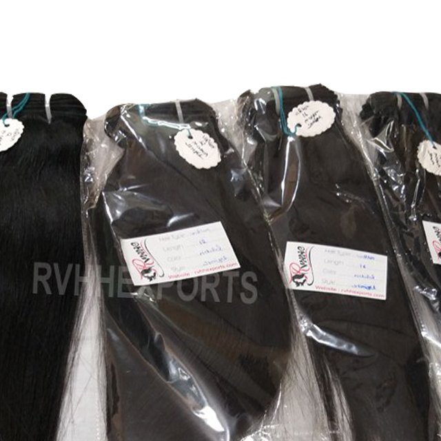 100 Percent Natural Indian Human Hair Wholesale Price List Raw Indian Temple Virgin Hair Bundle Vendors In India