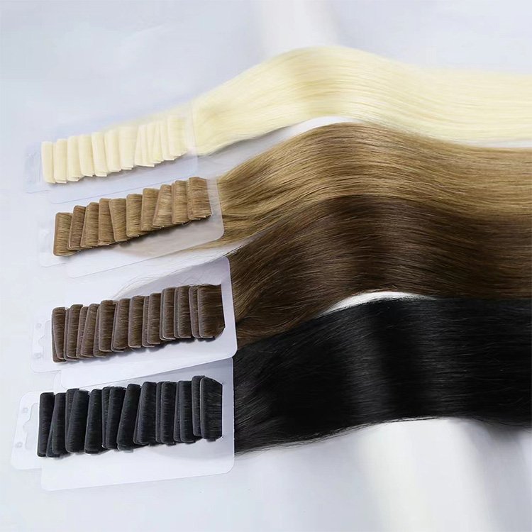 Real Human Hair Tape Extension Invisible Tape In Human Hair Extension Human Hair 4b 4c Tape In