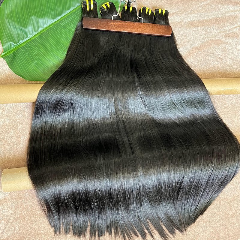 Raw Vietnamese Bundles Cuticle Aligned Virgin Human Hair Weave Double Drawn Hair Bone Straight Hair Bundles