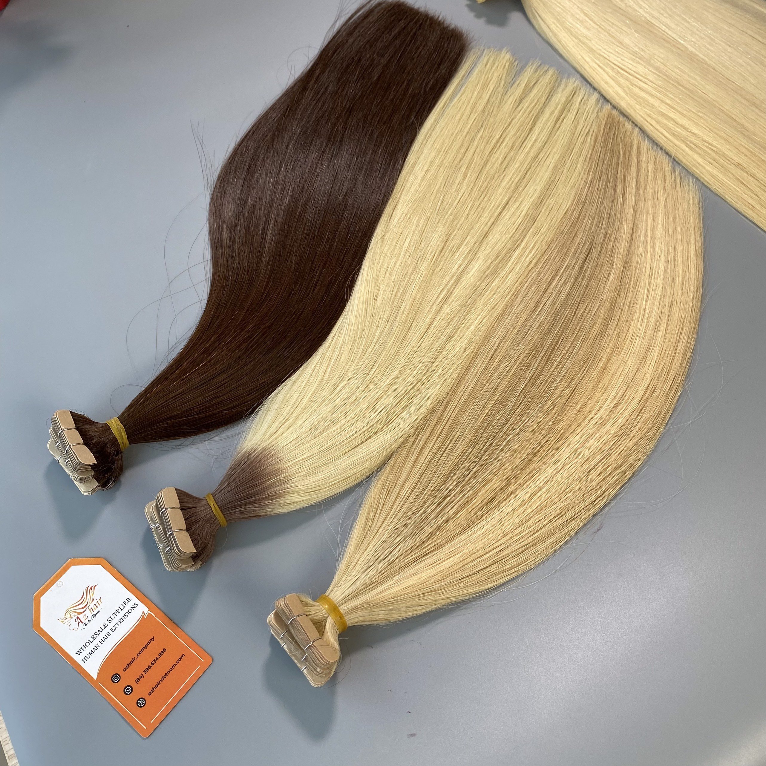 Invisible Seamless Tape Hair Top Quality Russian Cuticle Hair Extensions Injected Tape in Human Hair Extensions